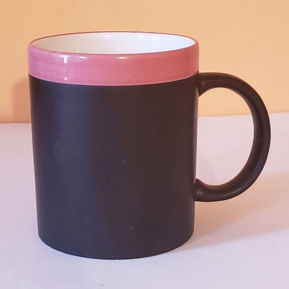 Blackboard Chalk Coffee Tea Cup Mug